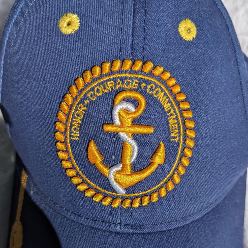 Navy - Foundation National Museum of American Sailor Embroidered Gold Blue USA